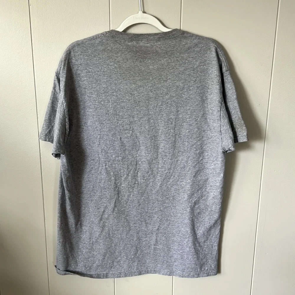 Mickey Mouse Disney T-Shirt Vintage Style Sz Large Gray Short Sleeve Cotton
